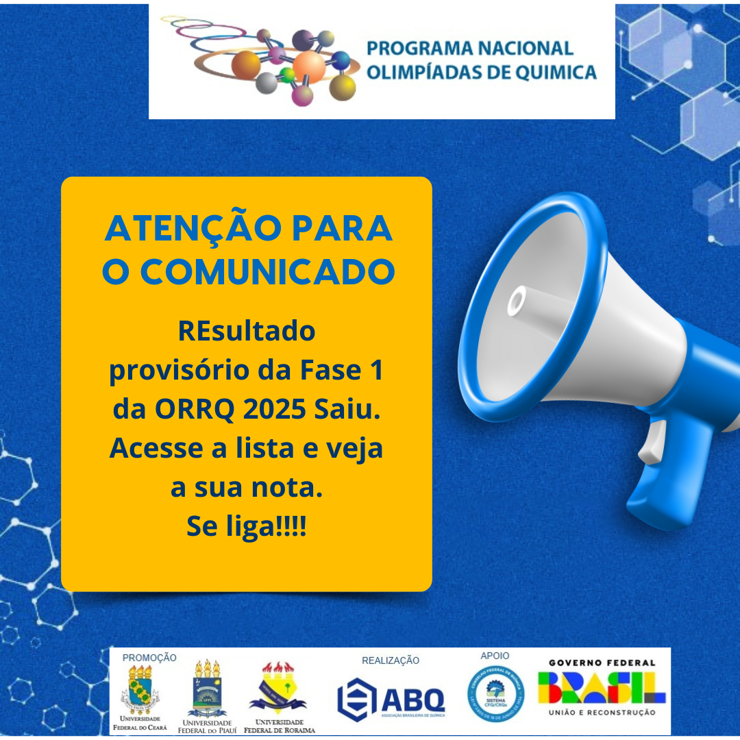 Resultado Geral Provisório - ORRQ 2025 - Fase I