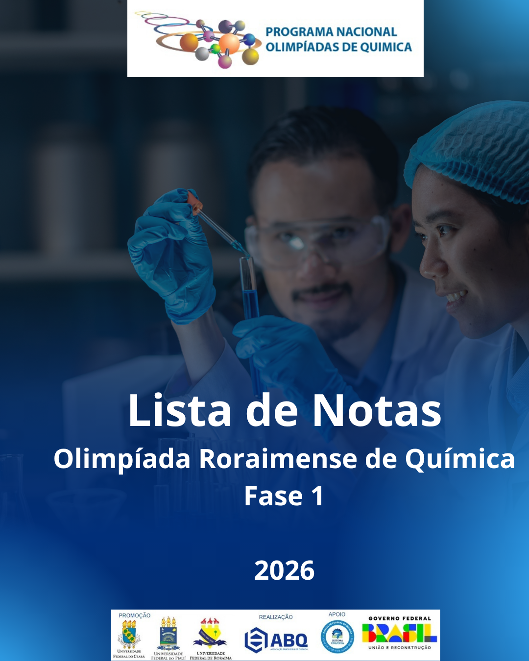 Lista de Notas da ORRQ 2026 Fase 1